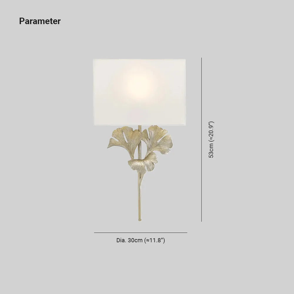 Daisy Wall Lamp Ginkgo Leaf