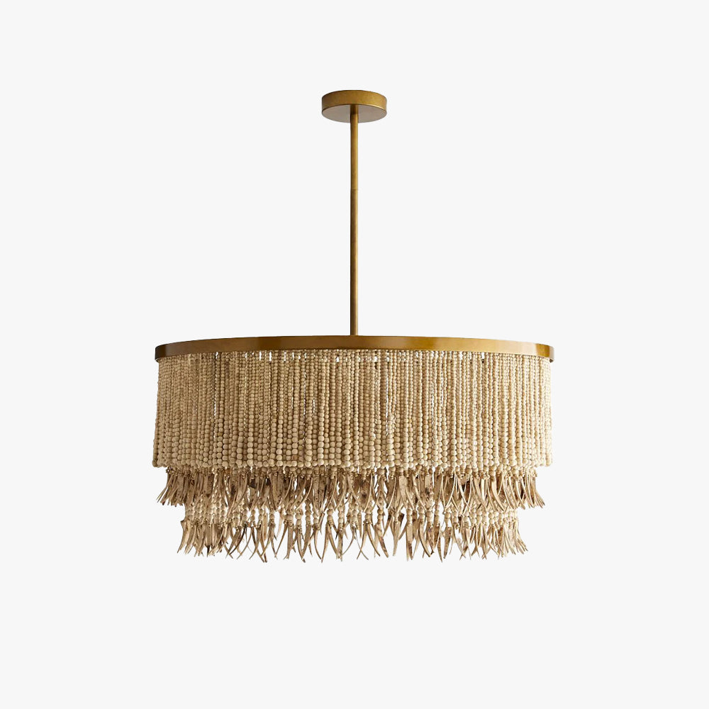 Odette Chandelier Wood and Coconut beads