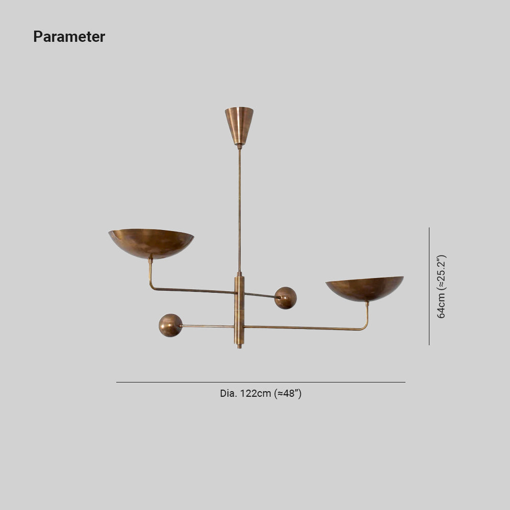 Stella Chandelier Sculptural Industrial