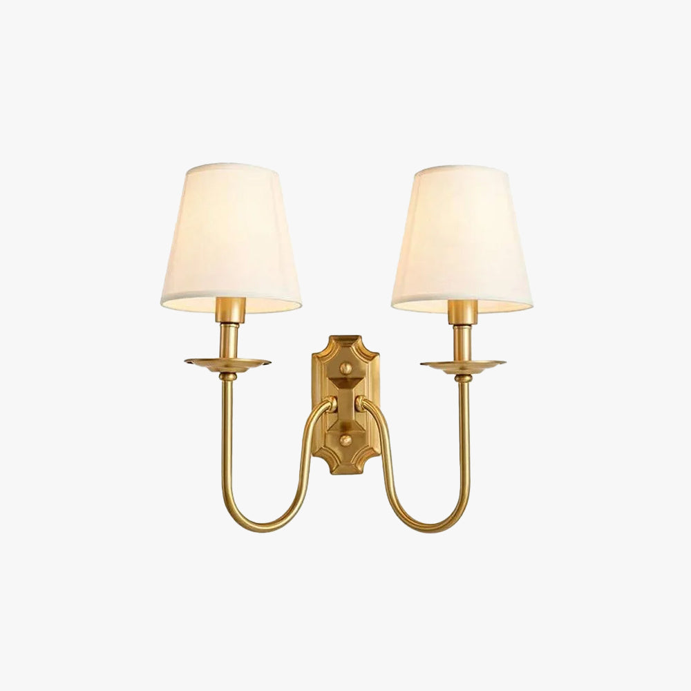 Chloe Vintage Fabric Shades Wall Lamp