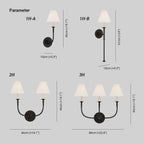 Vivienne Wall Lamp Fabric
