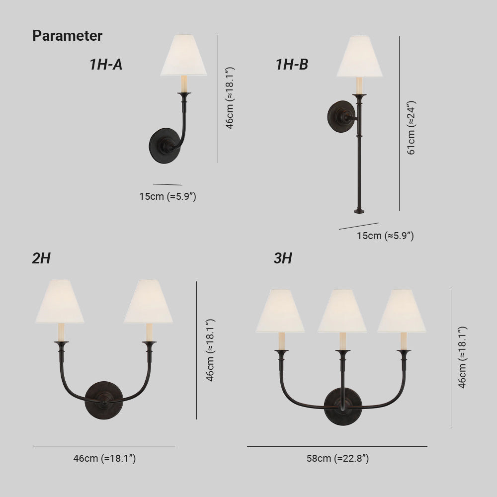 Vivienne Wall Lamp Fabric