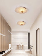 Orlora Circular Travertine Ceiling Light