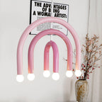 Pendant Lamp Rainbow Modern Metal Arc for Living and Dining Room