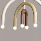 Pendant Lamp Rainbow Modern Metal Arc for Living and Dining Room