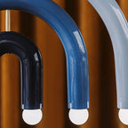 Pendant Lamp Rainbow Modern Metal Arc for Living and Dining Room