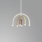 Pendant Lamp Rainbow Modern Metal Arc for Living and Dining Room