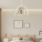 Pendant Lamp Rainbow Modern Metal Arc for Living and Dining Room