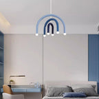 Pendant Lamp Rainbow Modern Metal Arc for Living and Dining Room