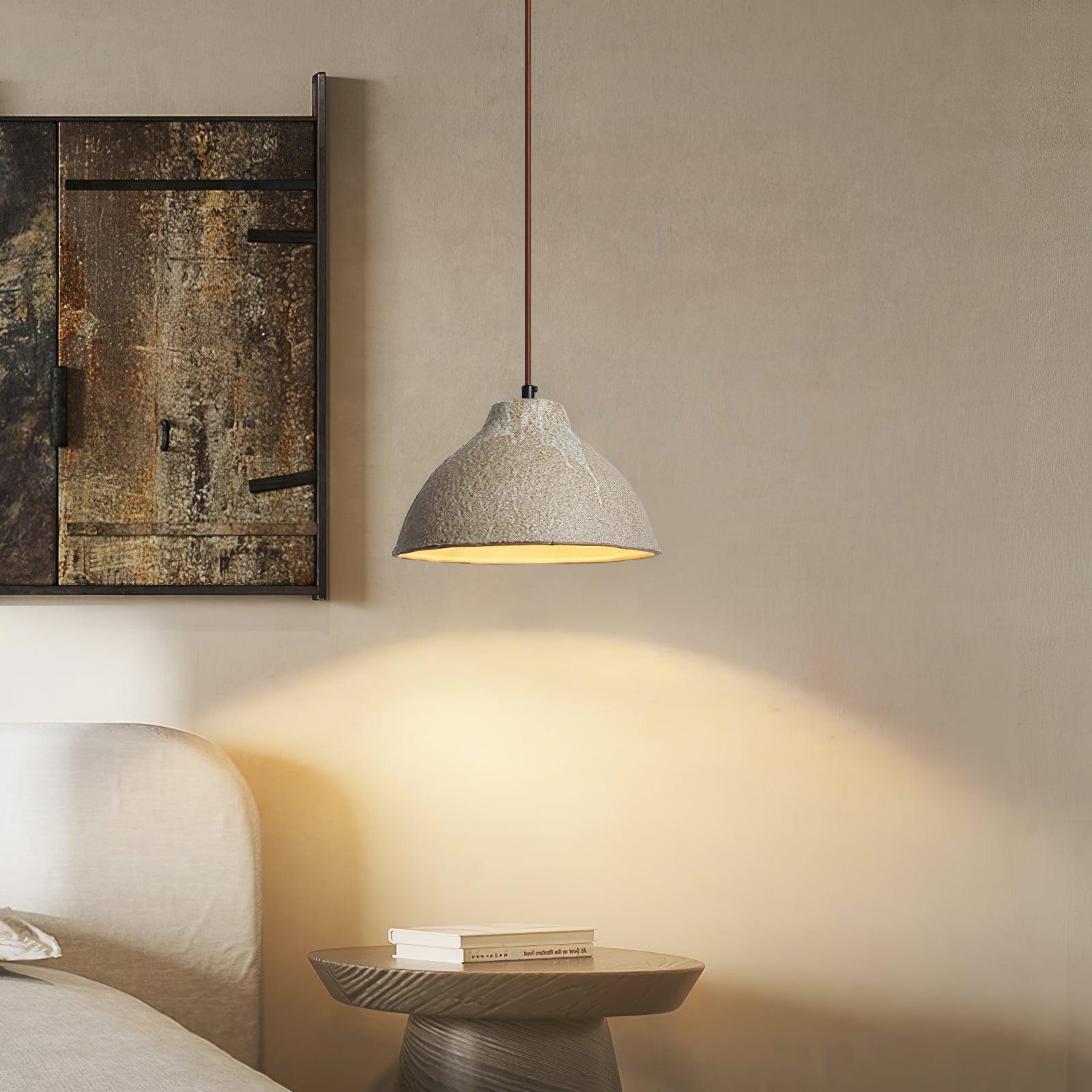 Maple Textured Ceramic Pendant Light