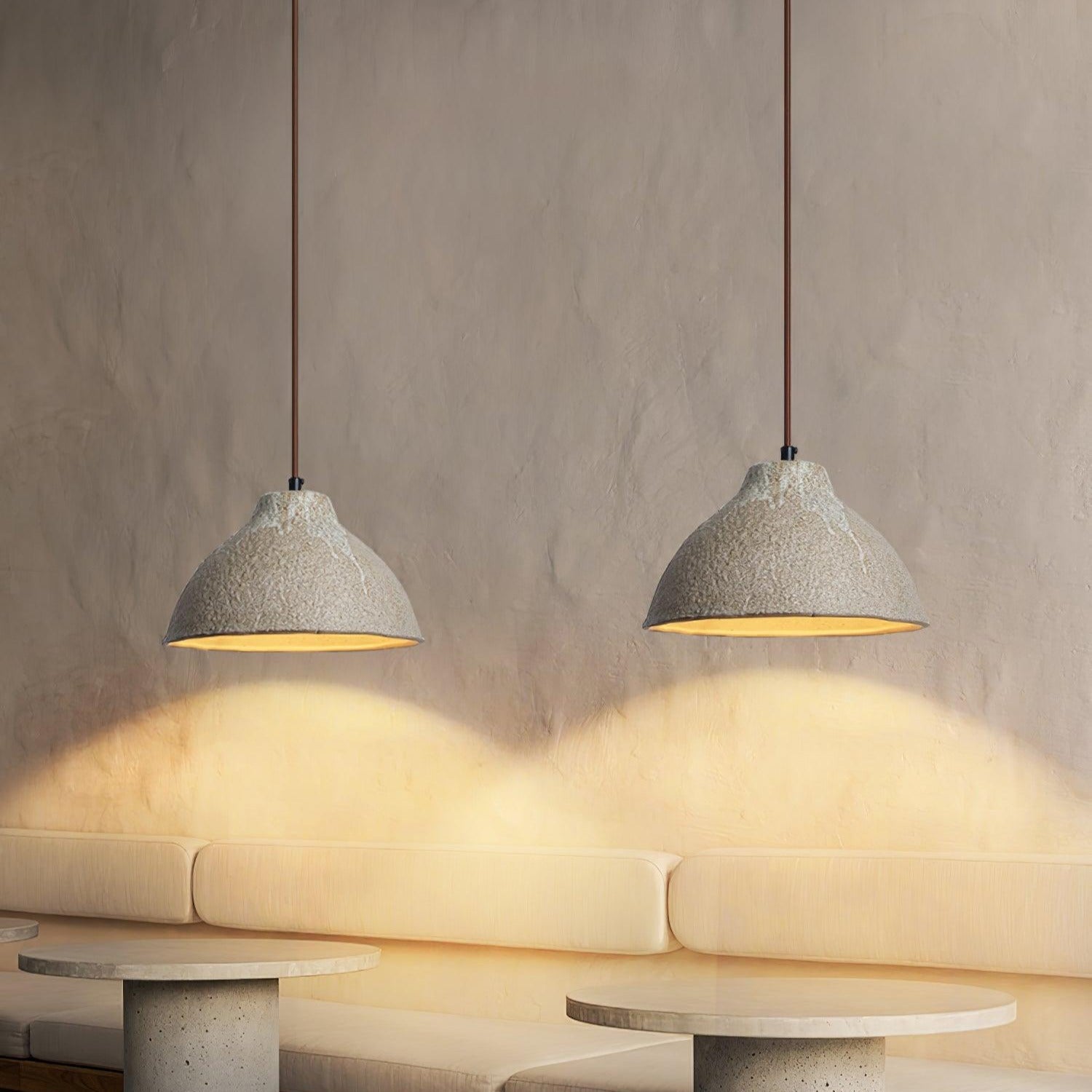 Maple Textured Ceramic Pendant Light