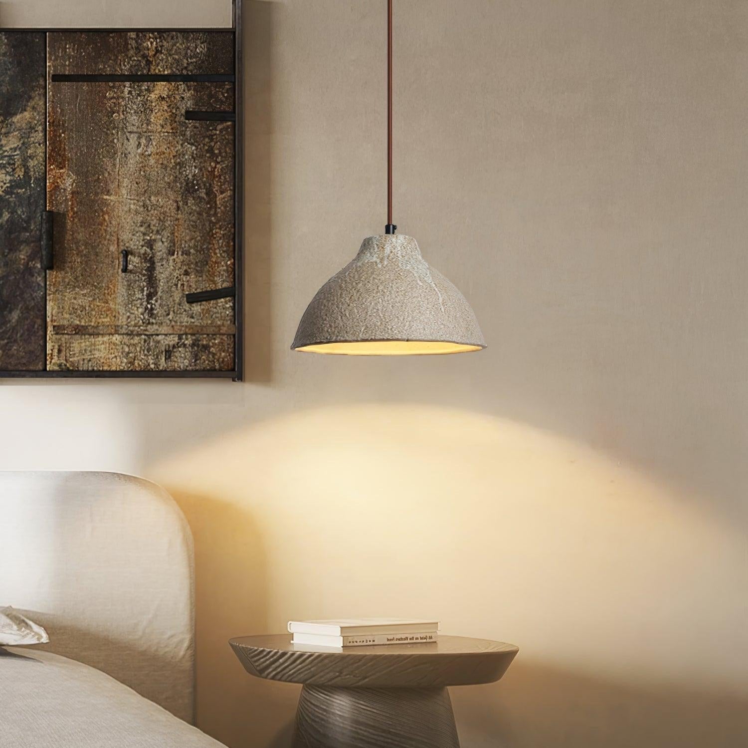 Maple Textured Ceramic Pendant Light