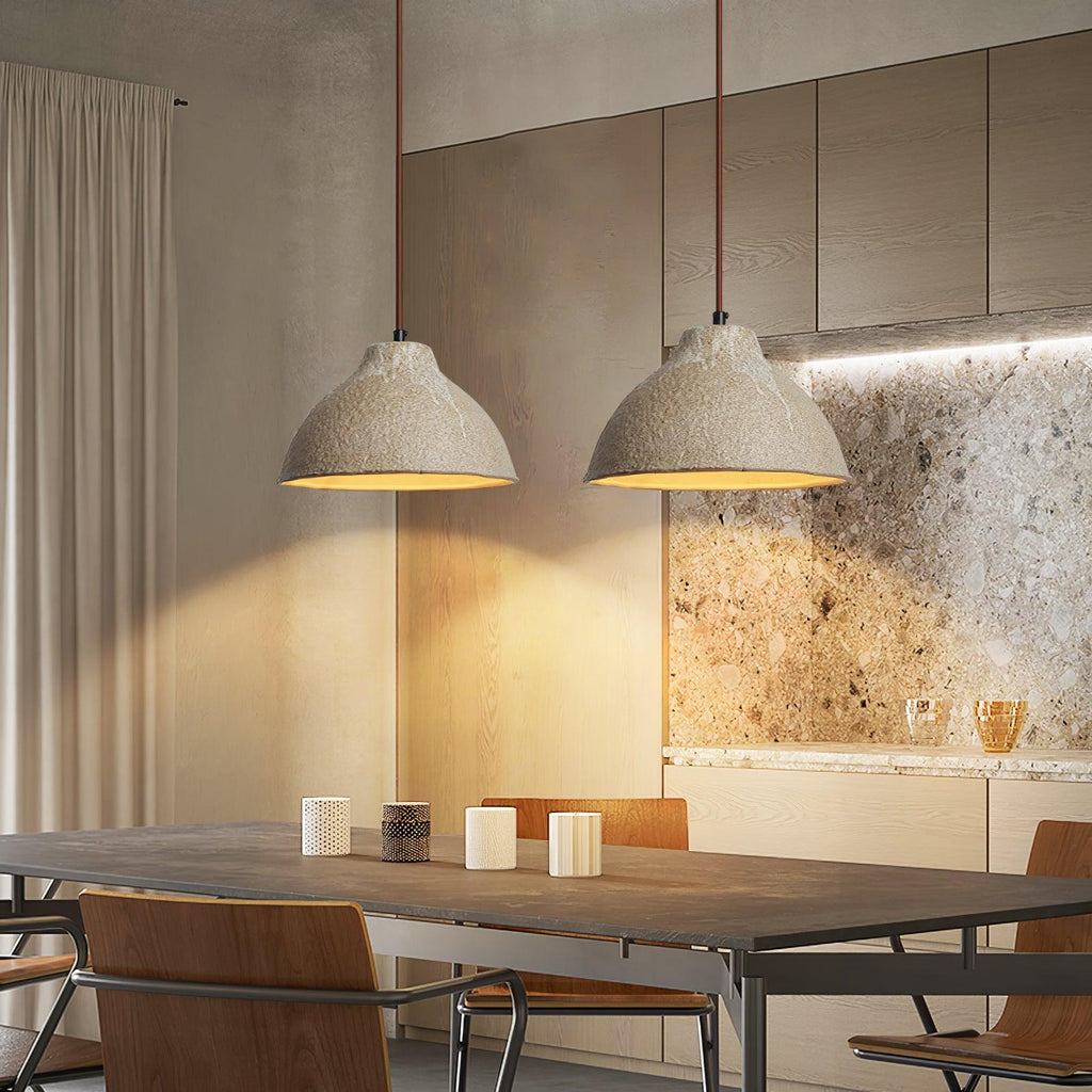 Maple Textured Ceramic Pendant Light