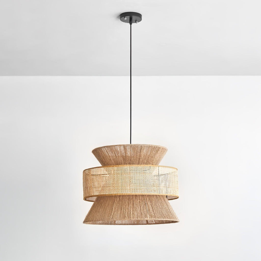 Ophelia Woven Rattan Pendant Light