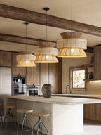 Ophelia Woven Rattan Pendant Light