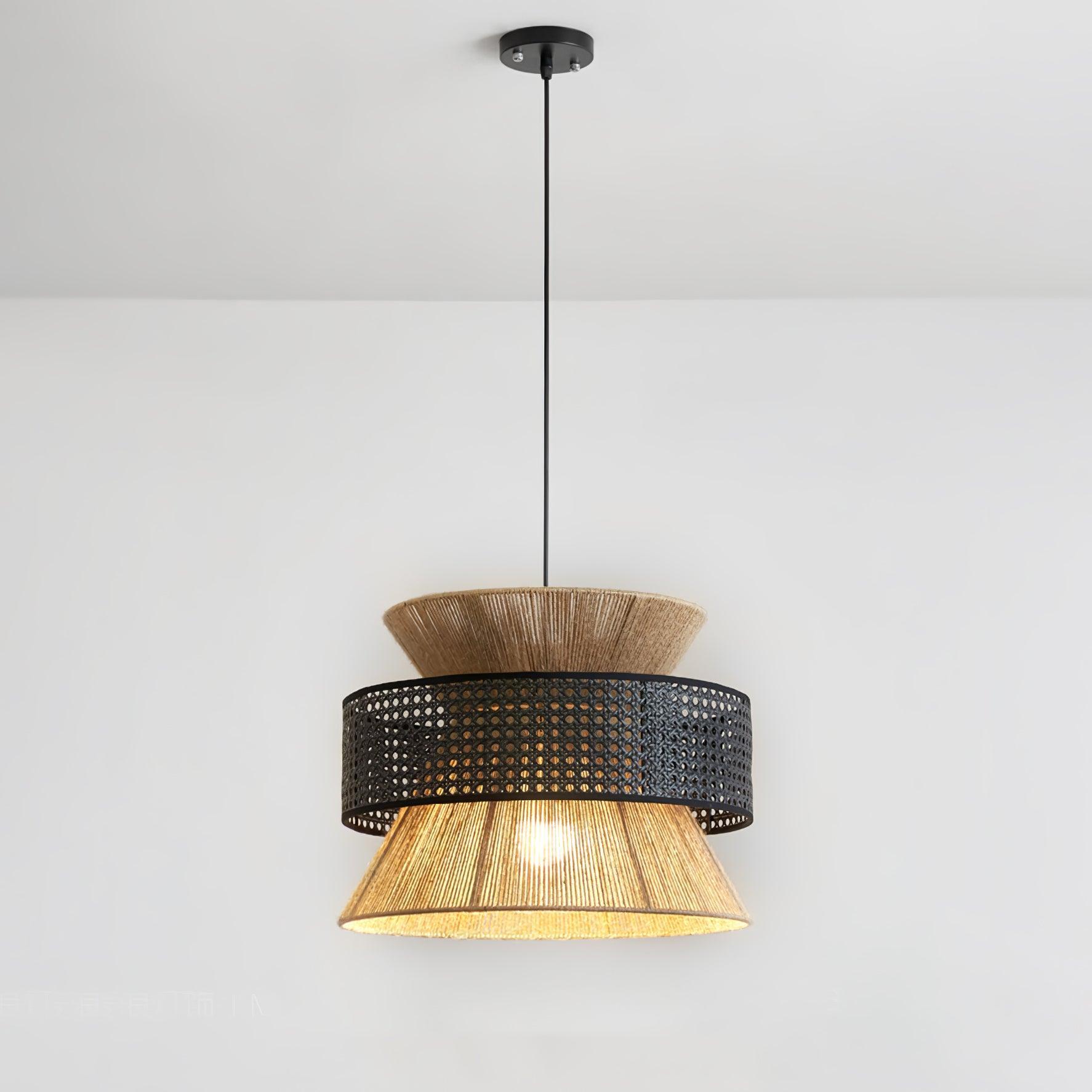 Ophelia Woven Rattan Pendant Light