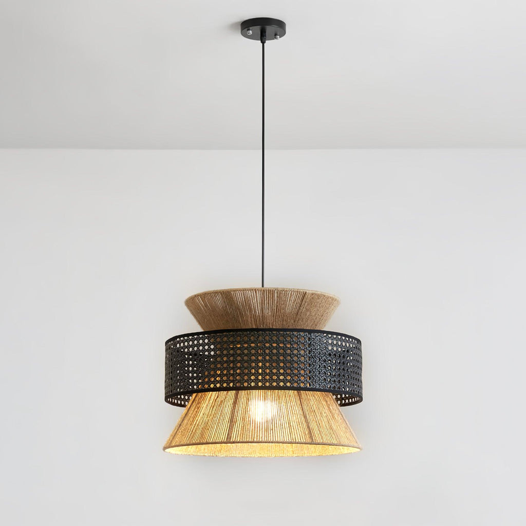 Ophelia Woven Rattan Pendant Light