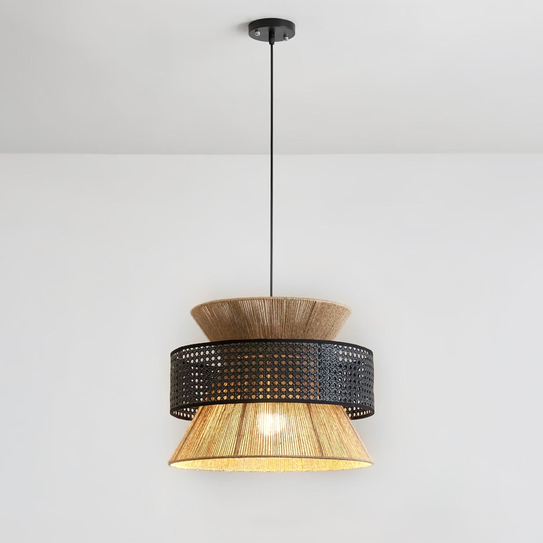 Ophelia Woven Rattan Pendant Light