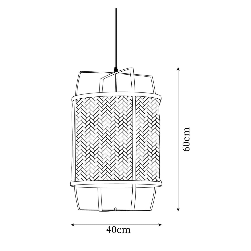 Rattan Meyda Pendant Lamp