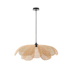 Eloria Petal-Shaped Rattan Pendant Light