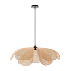 Eloria Petal-Shaped Rattan Pendant Light