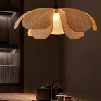 Eloria Petal-Shaped Rattan Pendant Light