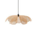 Eloria Petal-Shaped Rattan Pendant Light