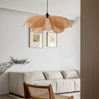Eloria Petal-Shaped Rattan Pendant Light