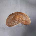 Juno Rustic Rattan Pendant Light Living Room