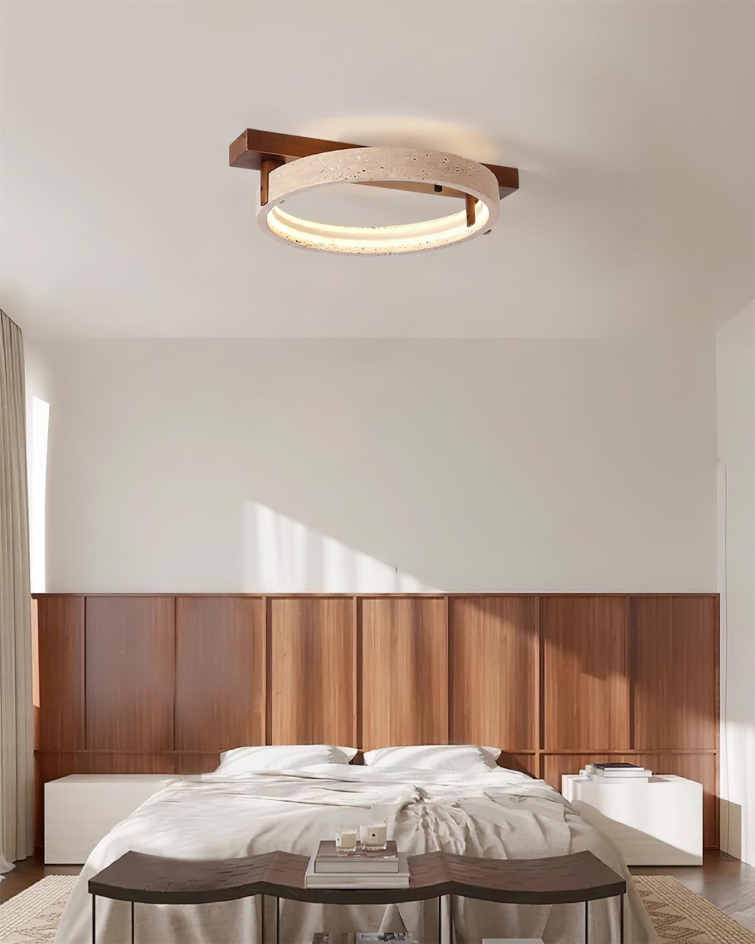 Ritta Natural Travertine Ceiling Lamp