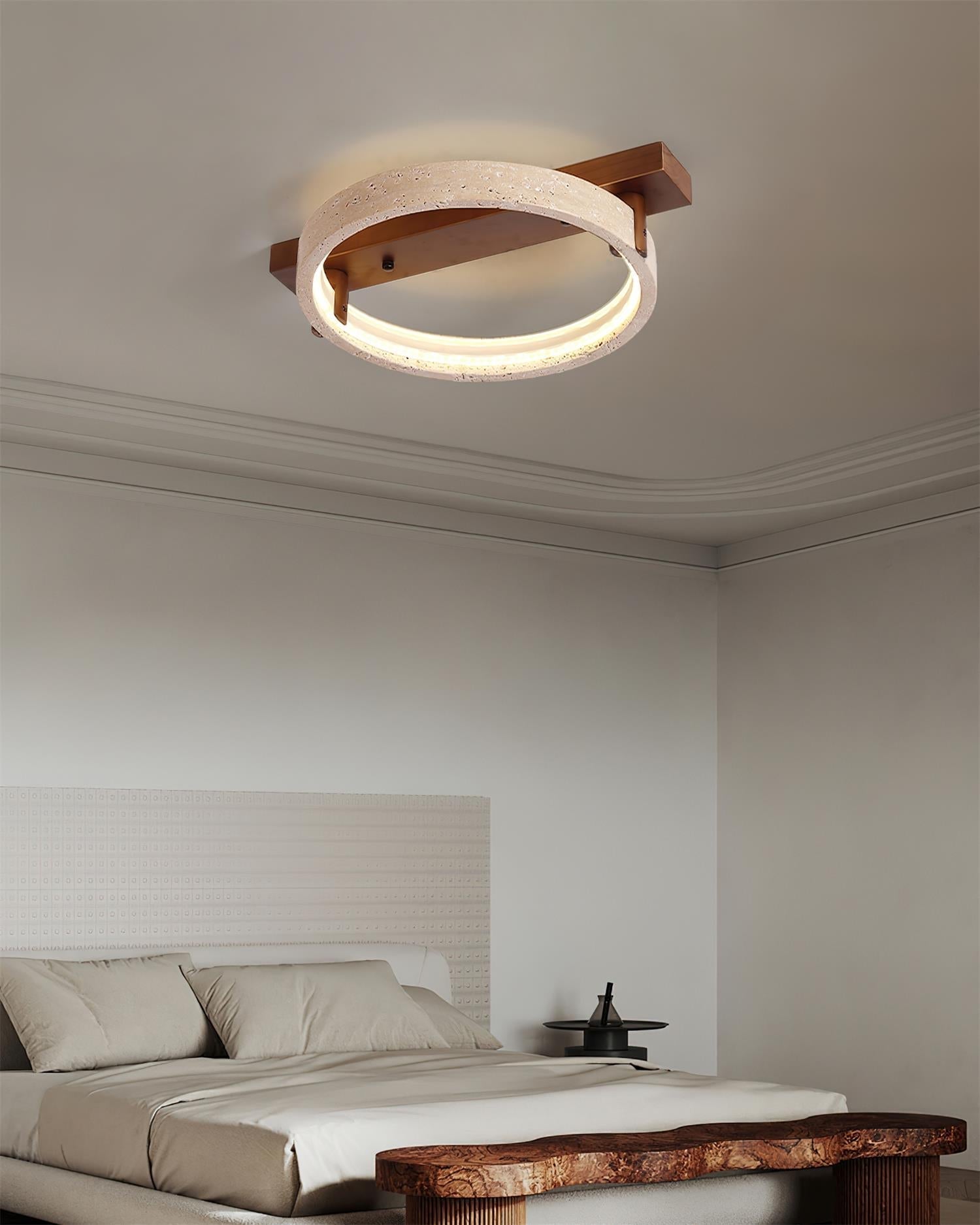 Ritta Natural Travertine Ceiling Lamp
