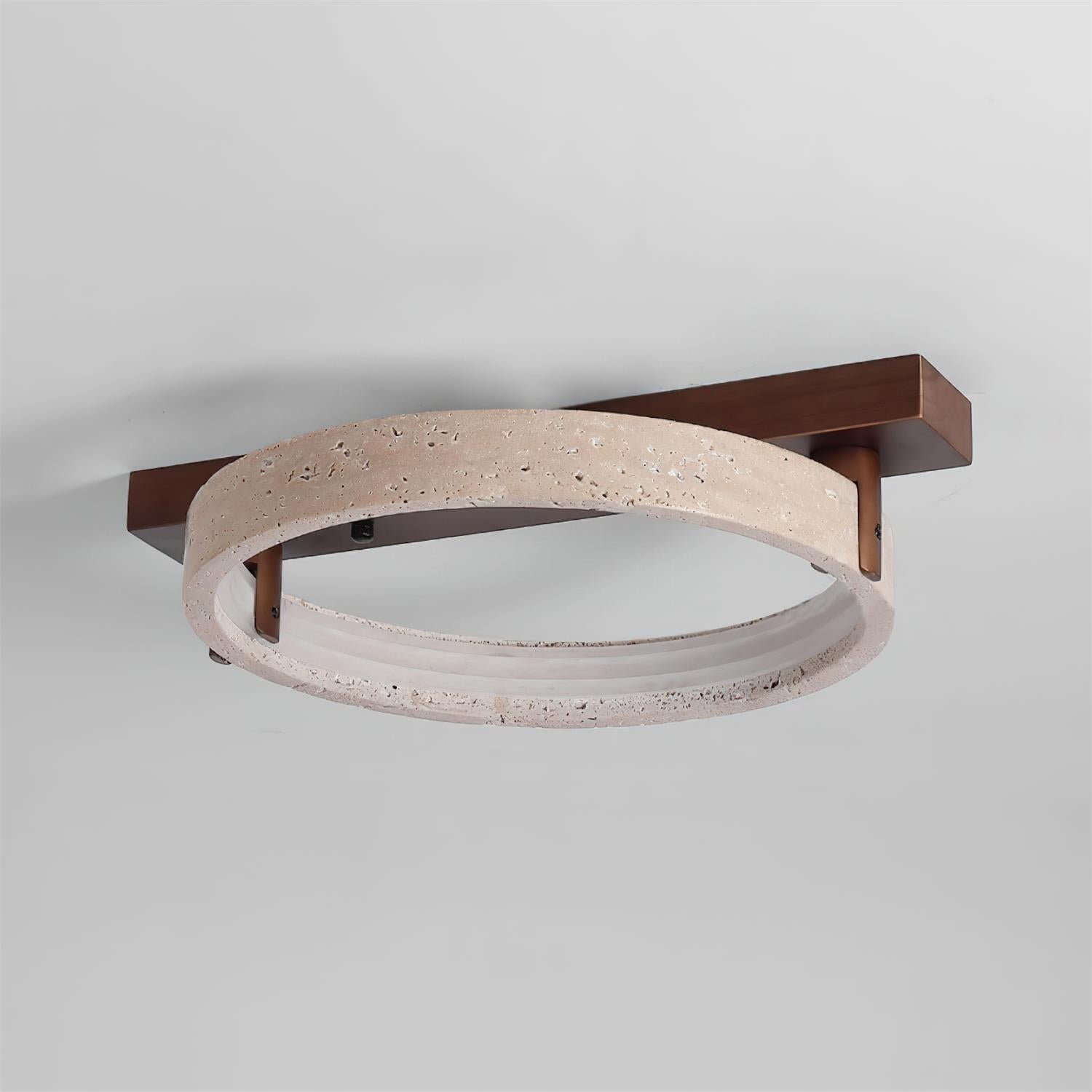 Ritta Natural Travertine Ceiling Lamp