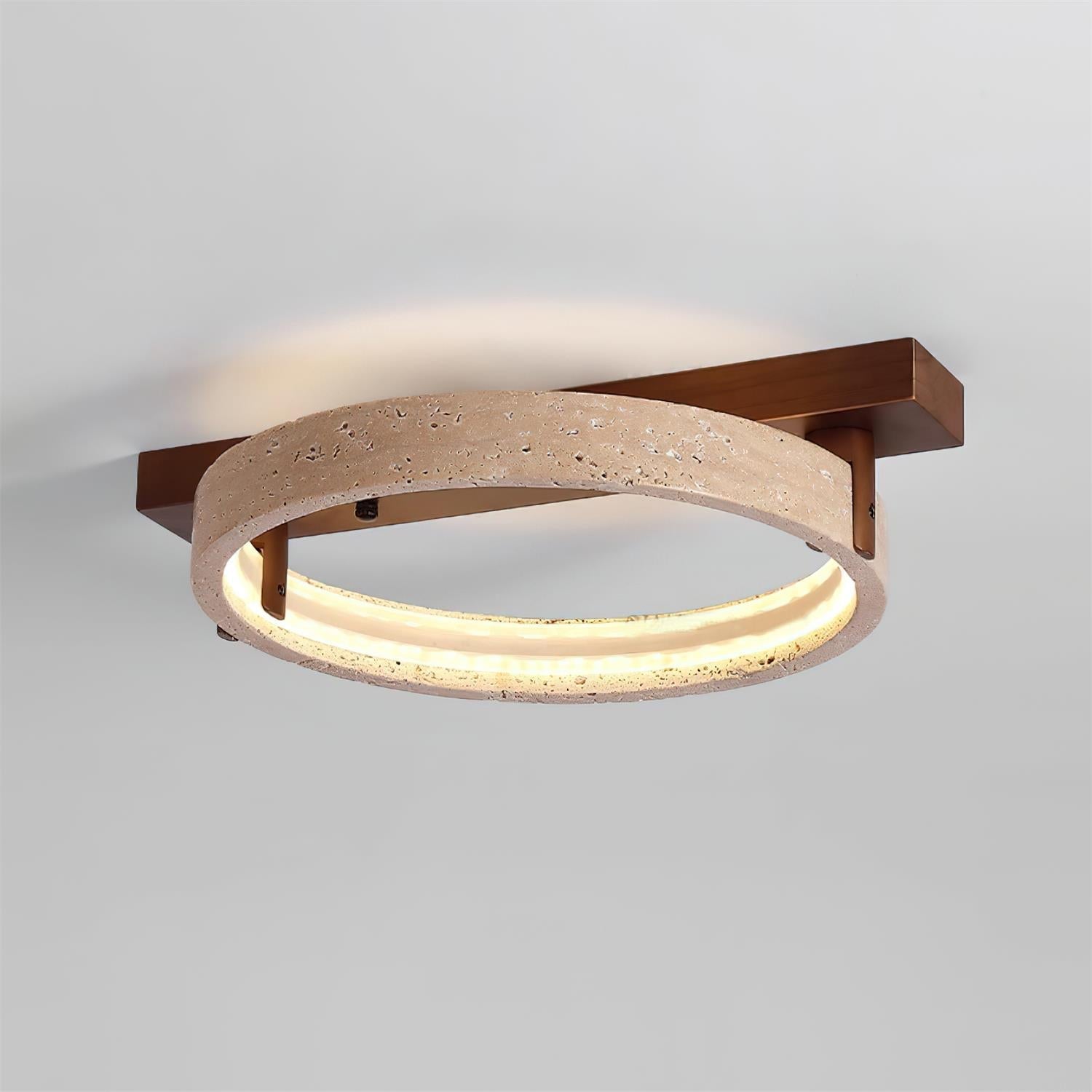 Ritta Natural Travertine Ceiling Lamp