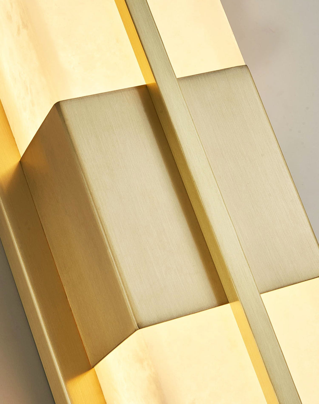 Caspian Alabaster Brass Wall Light