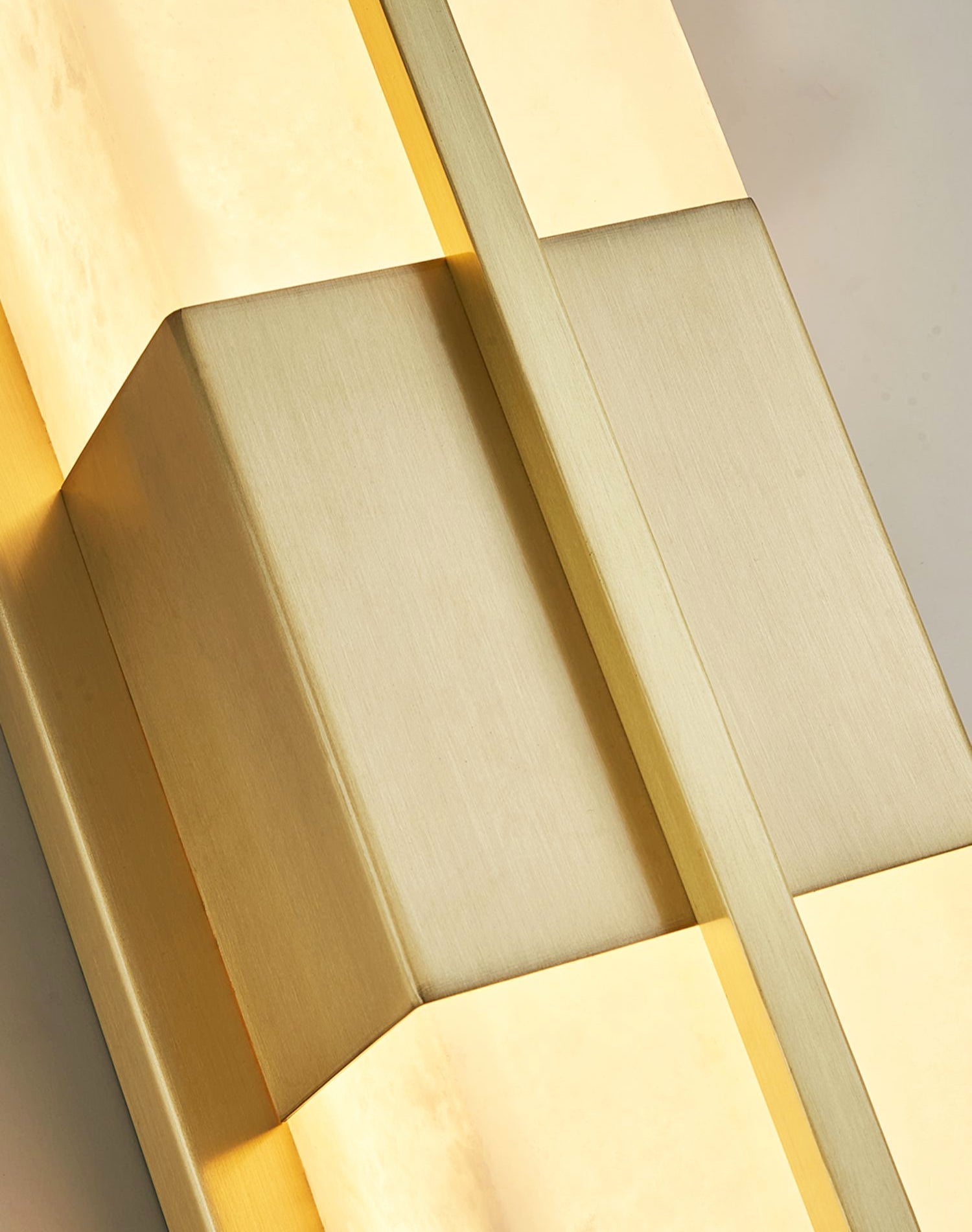 Caspian Alabaster Brass Wall Light