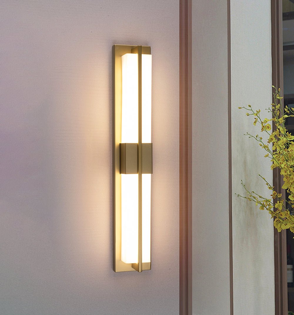 Caspian Alabaster Brass Wall Light