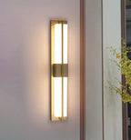 Caspian Alabaster Brass Wall Light
