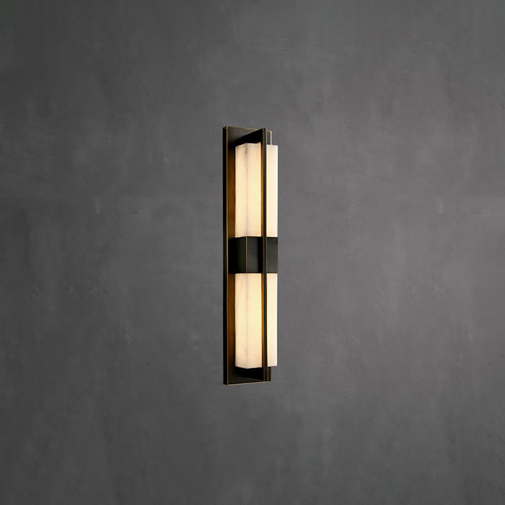 Caspian Alabaster Brass Wall Light