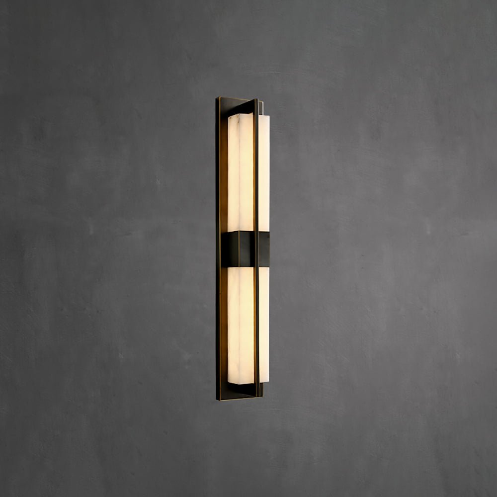 Caspian Alabaster Brass Wall Light