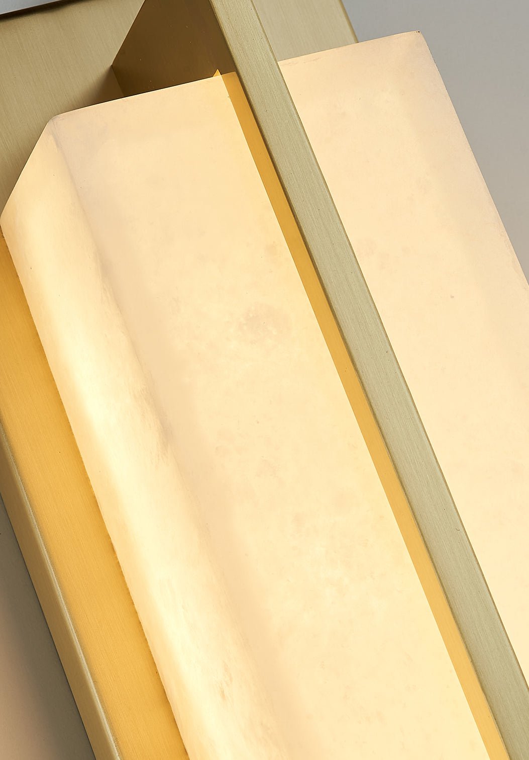 Caspian Alabaster Brass Wall Light