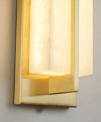 Caspian Alabaster Brass Wall Light
