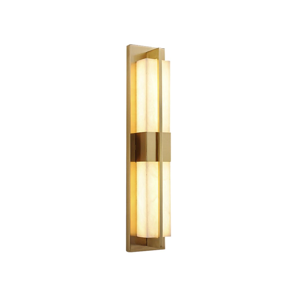 Caspian Alabaster Brass Wall Light