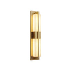Caspian Alabaster Brass Wall Light