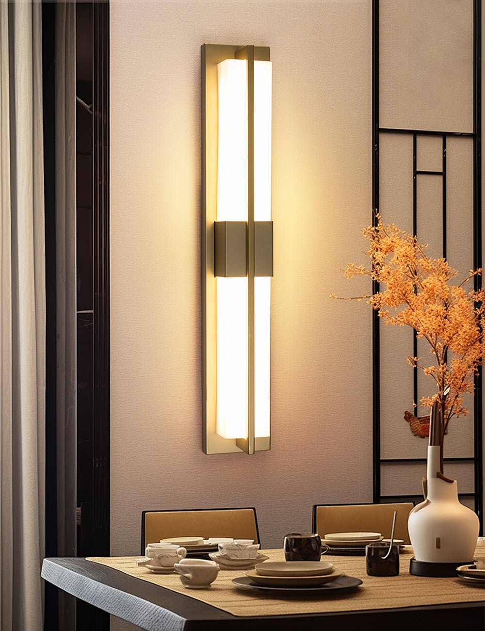 Caspian Alabaster Brass Wall Light