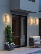Orvian Minimalist Alabaster Outdoor Wall Light