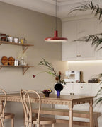 Pendant Lamp Frisbee Red Industrial Contemporary