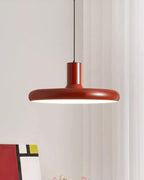 Pendant Lamp Frisbee Red Industrial Contemporary
