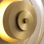 Elysso Brass Circular Wall Lamp