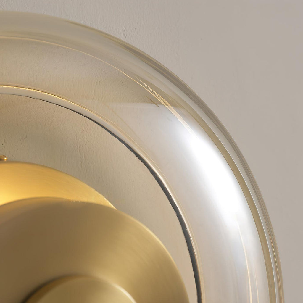 Elysso Brass Circular Wall Lamp