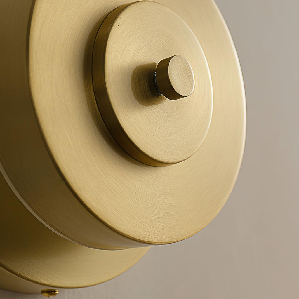 Elysso Brass Circular Wall Lamp